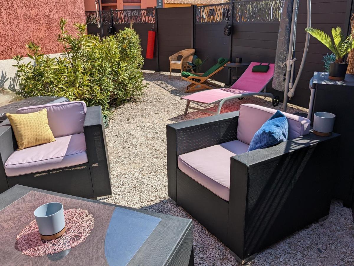 L'Instant Mer - Bord De Mer - Studio Avec Grand Jardin A La Capte Hyères Extérieur photo