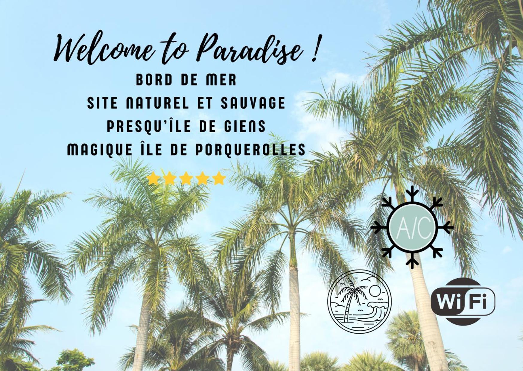 L'Instant Mer - Bord De Mer - Studio Avec Grand Jardin A La Capte Hyères Extérieur photo