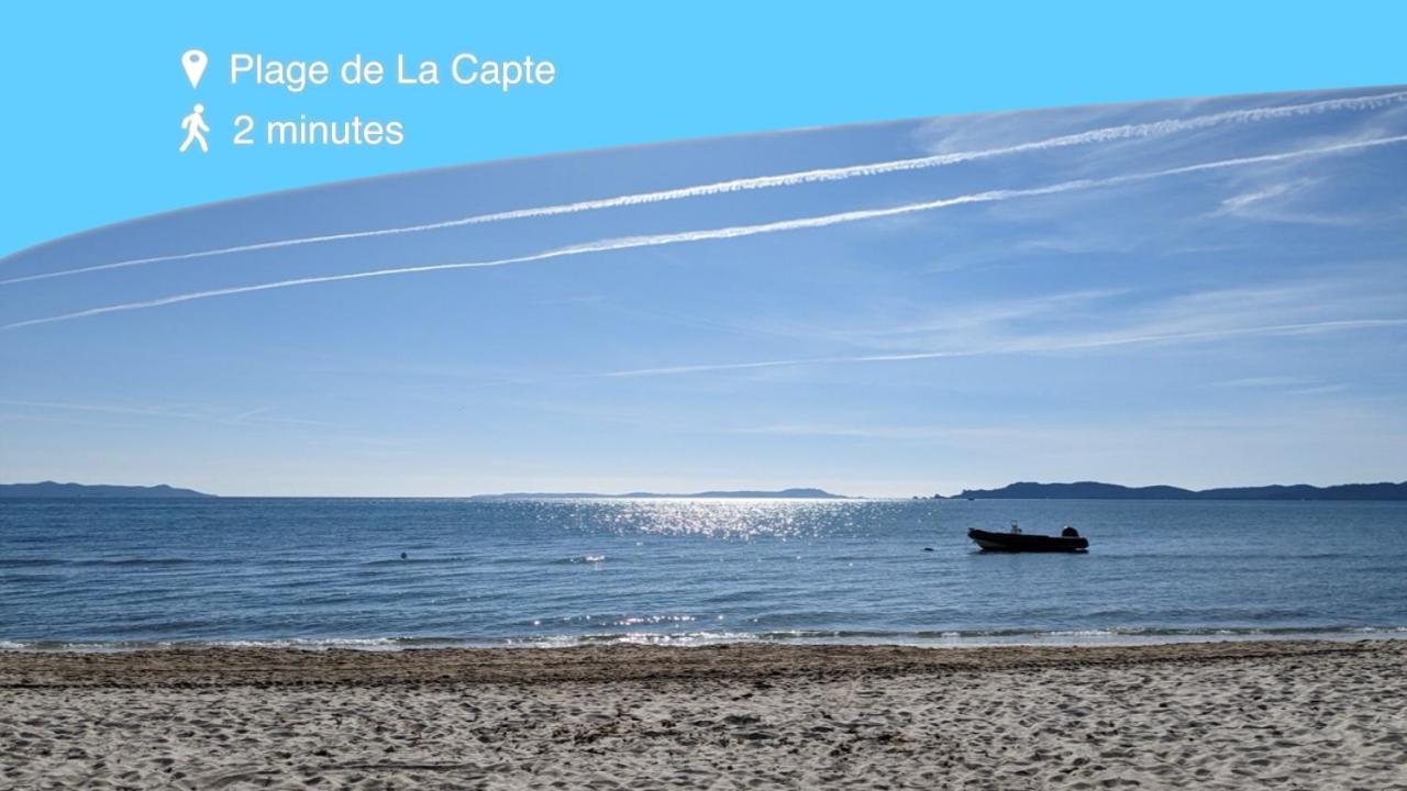 L'Instant Mer - Bord De Mer - Studio Avec Grand Jardin A La Capte Hyères Extérieur photo