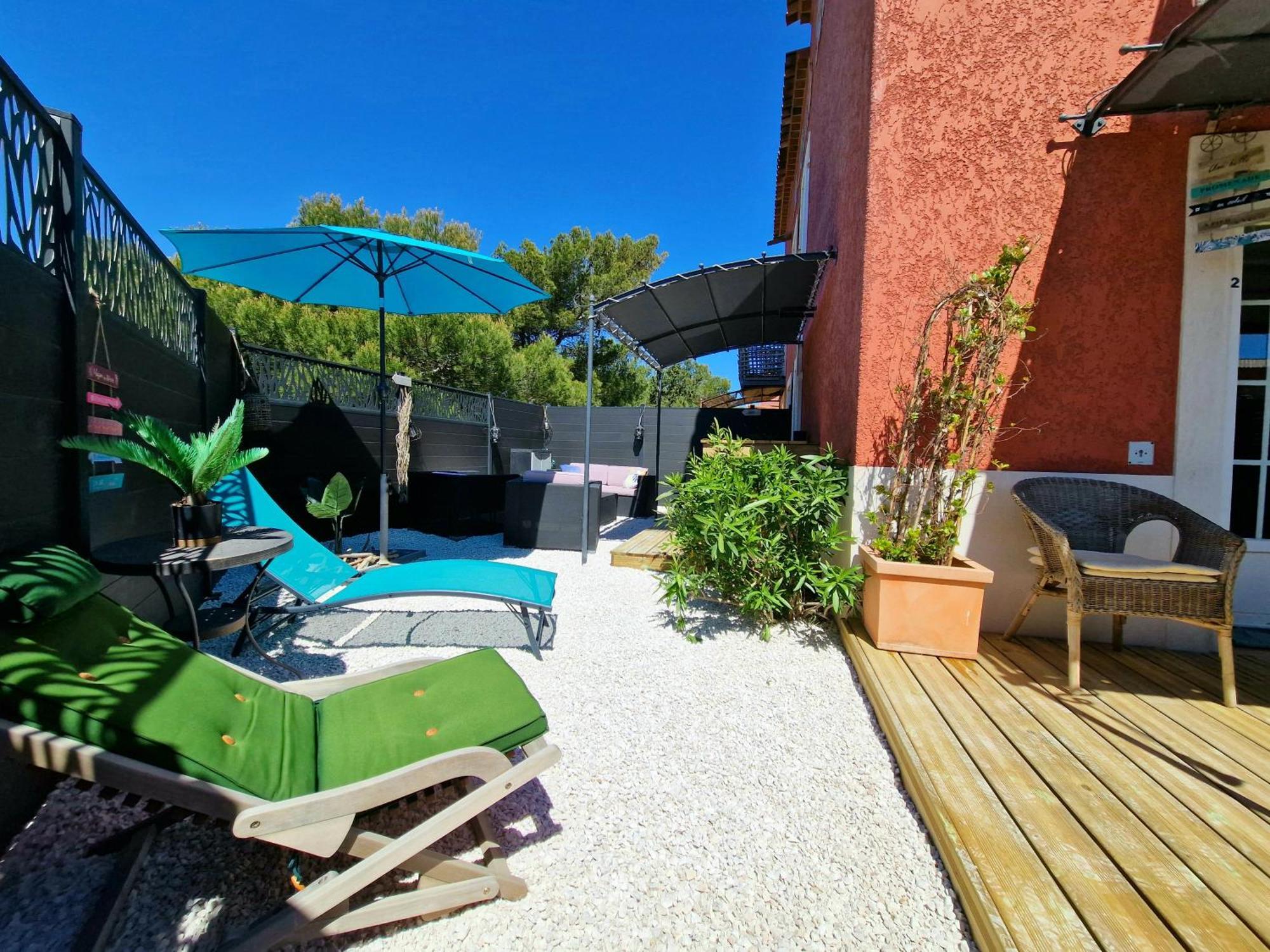 L'Instant Mer - Bord De Mer - Studio Avec Grand Jardin A La Capte Hyères Extérieur photo